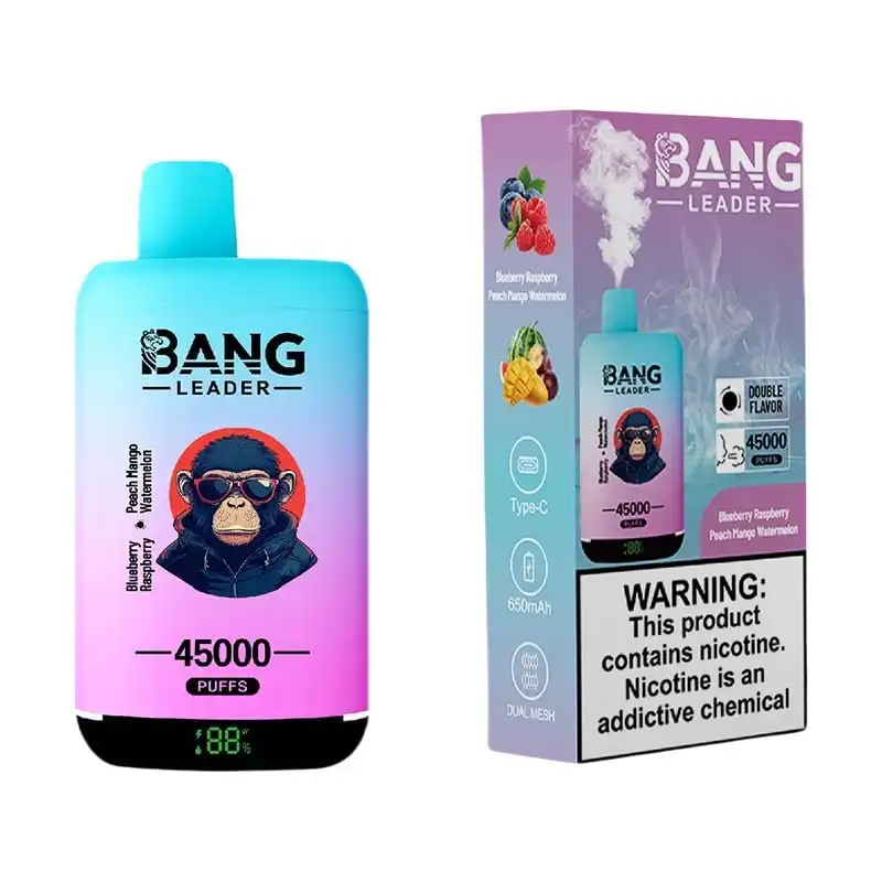 Bang-Leader-45000-Puffs-Dual-Flavor-Disposable-Vape-Wholesale-Blueberry-Raspberry-Peach-Mango-Watermelon.jpeg Bang Leader 45000 Puffs Dual Flavor Disposable Vape Wholesale Blueberry Raspberry Peach Mango Watermelon VaperSourcing