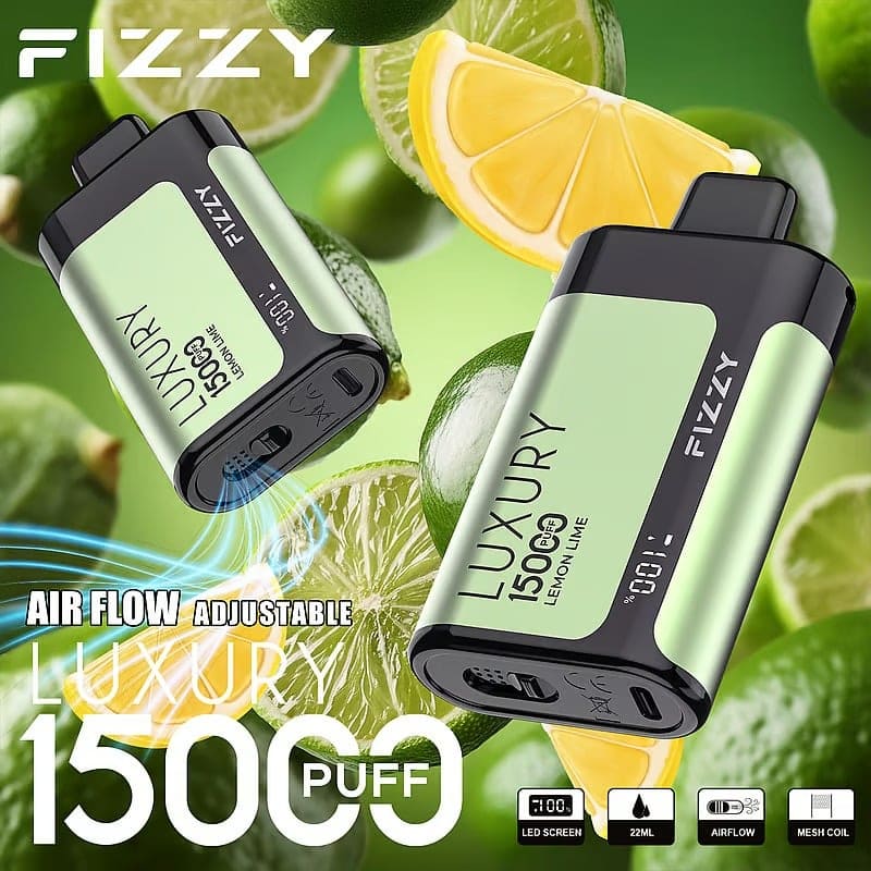 Fizzy Luxury 15000 Puffs Disposable Vape LEMON LIME VaperSourcing