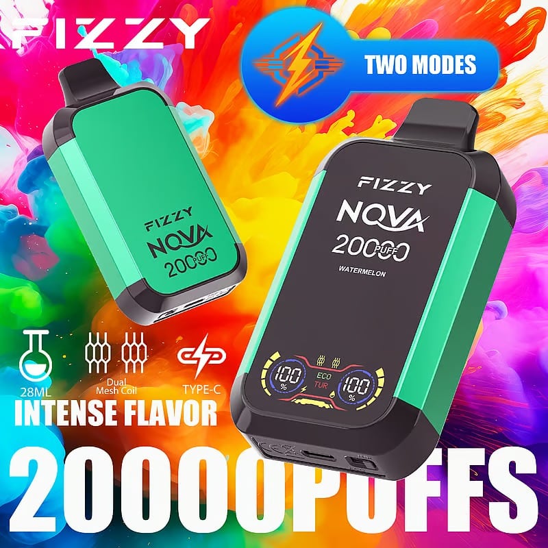 Fizzy-Nova-20000-Puffs-Disposable-Vape-WATERMELON.jpeg Fizzy Nova 20000 Puffs Disposable Vape WATERMELON VaperSourcing