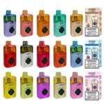 Colorful POCO vape device collection in various vibrant shades.